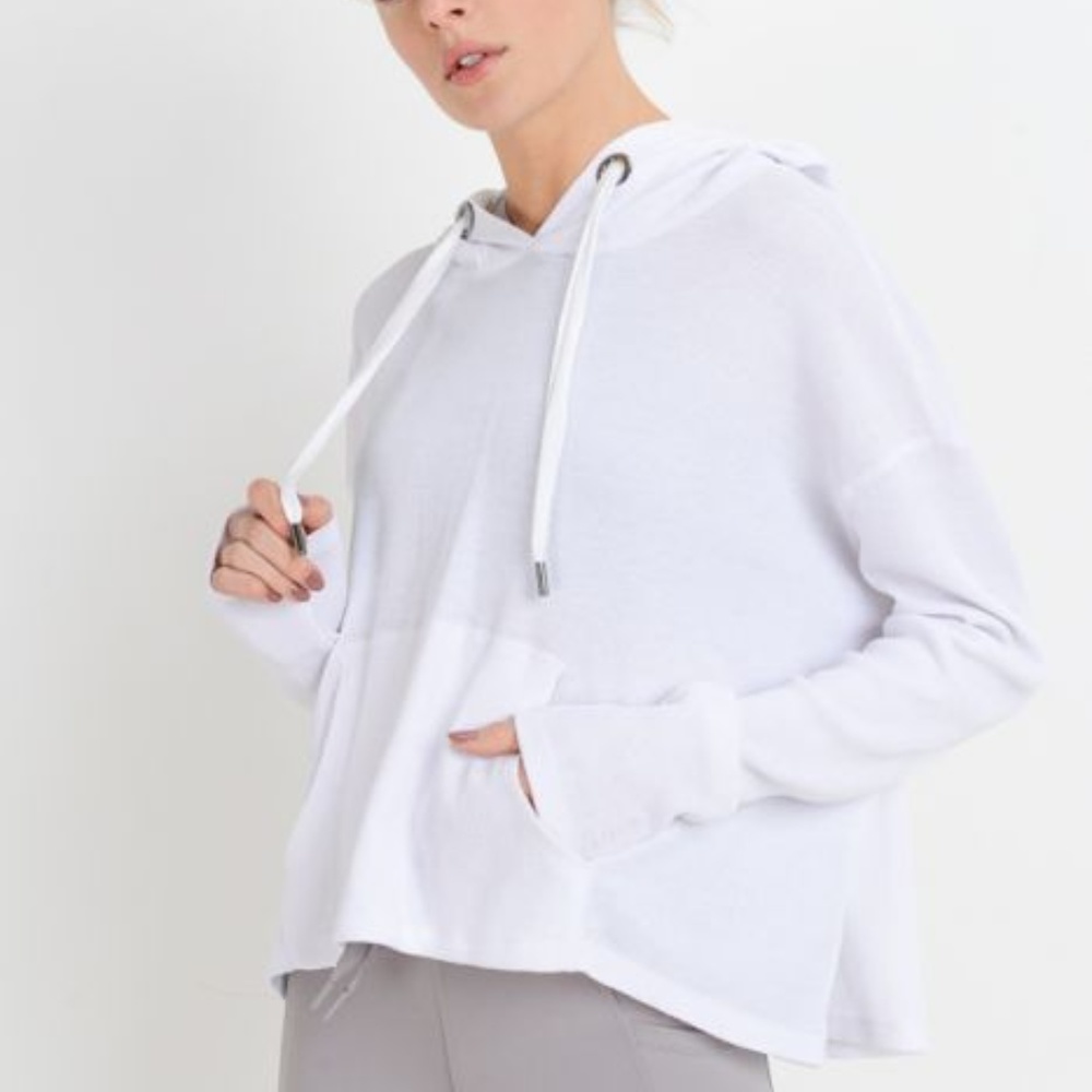 Waffle Fabric Hoodie